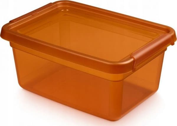 Konservationsburkar Moxom - OR-2522TOR - BaseStore Färgglasbehållare, 12,5 l, bärnsten, transparent orange