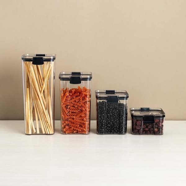 Quid Cocco Transparent plastmatförvaringsbehållare 1,8 L (12 enheter)