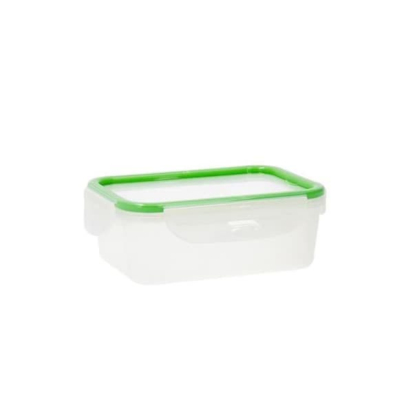 Quid Greenery Lunchbox 1 L Transparent plast 13 x 18 x 6,8 cm - 1 L (4 enheter) (Pack 4x)