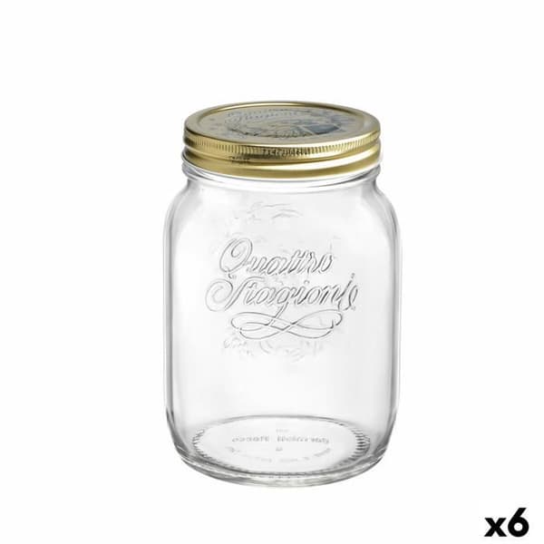 Bormioli Rocco Quattro Stagioni Transparent glasmatförvaringsbehållare (2 L) (6 enheter)