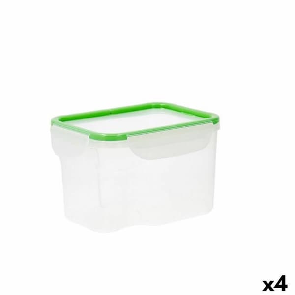 Quid Greenery Lufttät Lunchlåda 1,8 L Transparent plast (Pack 4x)