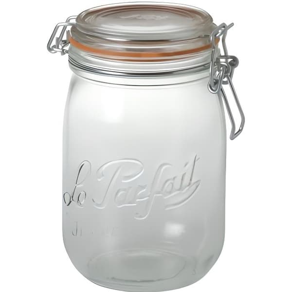 LE PARFAIT 6585002 Set med 6 glasburkar - 0,75L - D 85 - Transparent