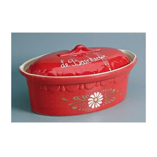 SIEGFRIED - Terrin - 37,5 cm - kapacitet 4 L - röd/ vita blommor - Baeckeoffe N°6