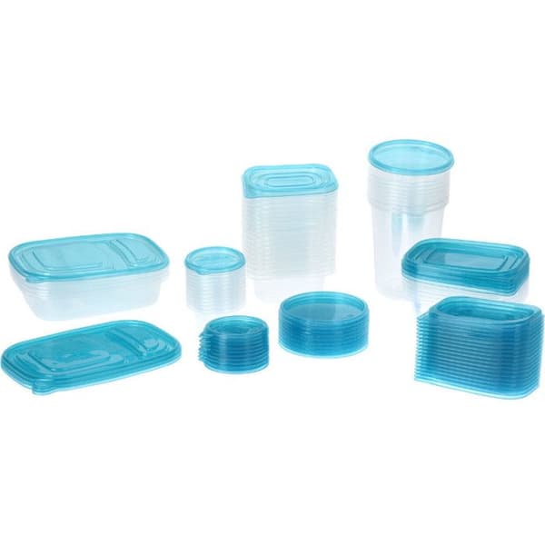 UTMÄRKT Matbehållare med lock set av 50 st KO-CR3000010