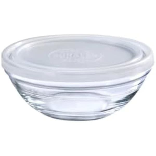 Freshbox skål - BigBuy Home - Transparent - 20,5 cm - Med lock - Flerfärgad