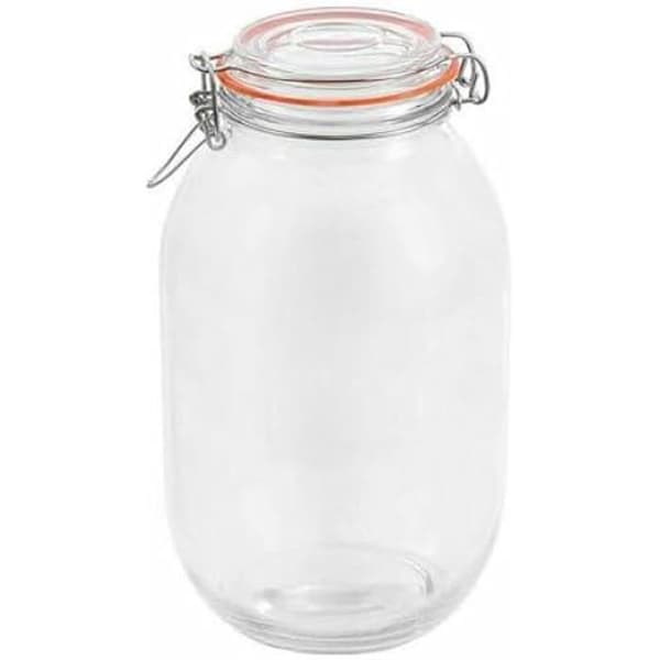 Lufttät glasburk 3 L - La Mediterránea - Flerfärgad - Mått 46 x 32 x 28 cm