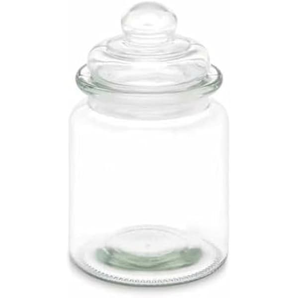 Glasburk - VIVALTO - 250 ml - Transparent - 8 x 13 x 8 cm - 24 enheter med lock