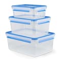 Miniatyrbild 2 av 3: EMSA Set med 3 Clip&amp;Close 3D-matbehållare - 1/2,3/3,7 L - Plast