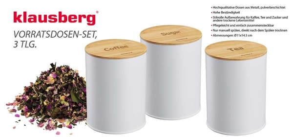 KLAUSBERG KÖKSBEHÅLLARE SET KB-7491