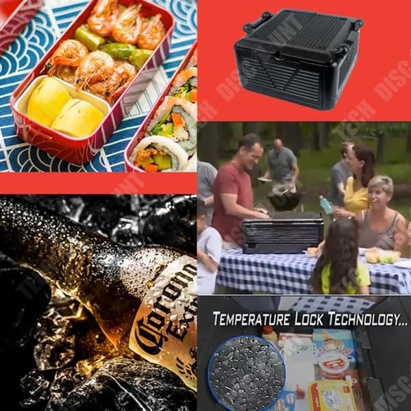 TD® Utomhus hopfällbar inkubator 24LEPP matinkubator stormarknad färskmat transportfordon förvaringslåda