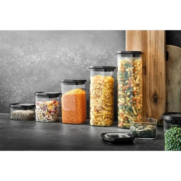 Förvaringslåda - GEFU - PANTRY - 1900 ml - Borosilikatglas - Stapelbar och hermetisk