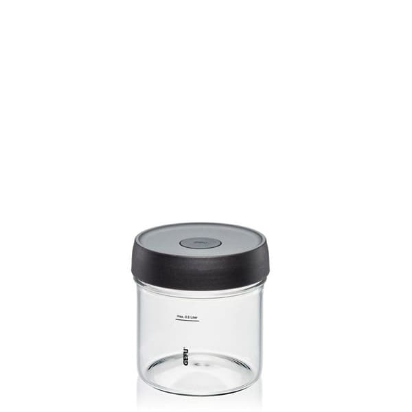 Gefu Nativo jäsburk - transparent/svart - 0,5 L