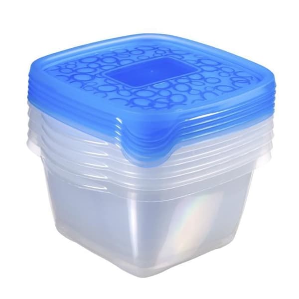 CURVER Lot hermetiska Take Away lådor Fyrkantiga 5x1,1L