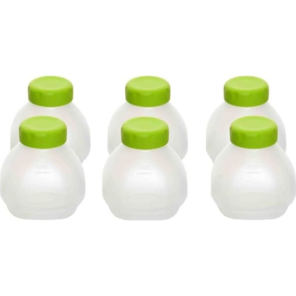 SEB Paket med 6 flaskor för yoghurt att dricka, Kompatibel med Delives och Multi Delices XF102000 apparater