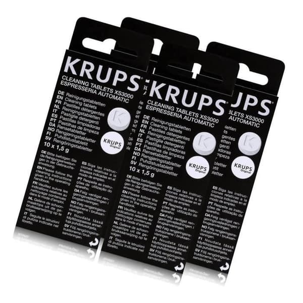 Set med 4 kartonger med tvättmedelstabletter - Tillbehör och underhåll - SEB, KRUPS (128358)