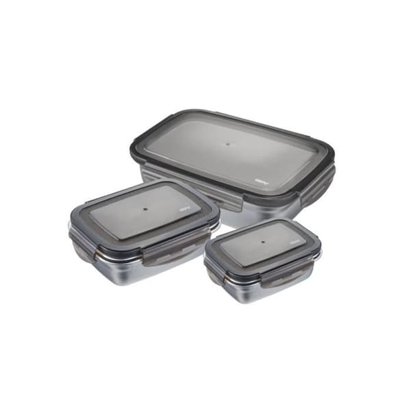 Förvaringslådor - GEFU - PREPPO - Silver - Set om 2 - Metall - Frys- och diskmaskinskompatibla