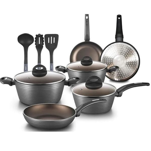 Professionellt set med grytor och stekpannor Nutrichef NCCW12S