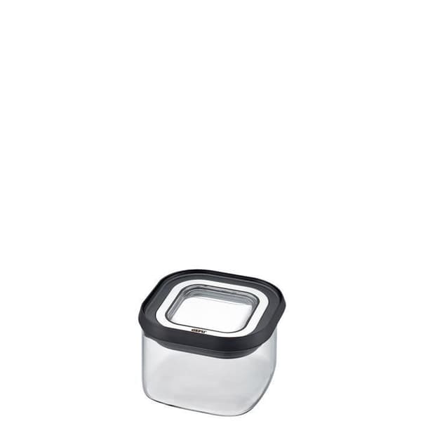 GEFU - SKRIFT förvaringsbox 400 ml svart glas