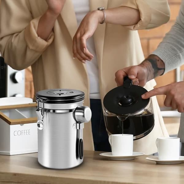 Hermetisk Kaffeburk - 1.8L Stålbehållare