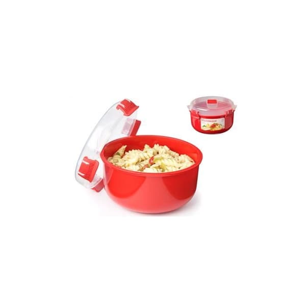 SISTEMA Rund clip-on behållare för mikrovågsugn - 915ml