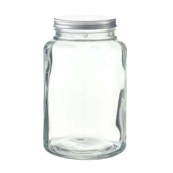 Tjock glasburk 5 liter Transparent