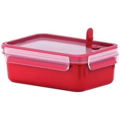 EMSA Clip & Micro Food Box 1L - Rektangulär - Röd