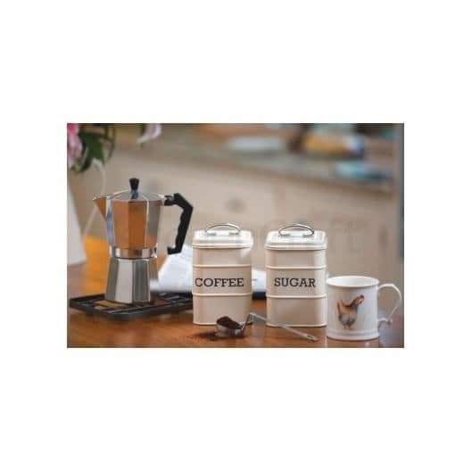 KitchenCraft kaffebehållare i krämstål