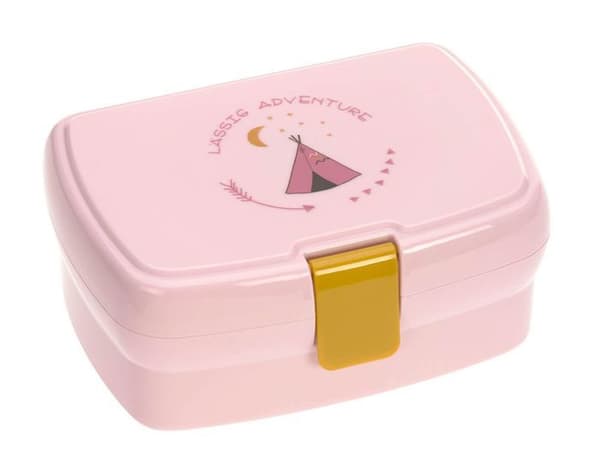 Lässig Rosa Silver Lunchbox för tjejer och pojkar - Lunchbox Adventure Tipi 150419
