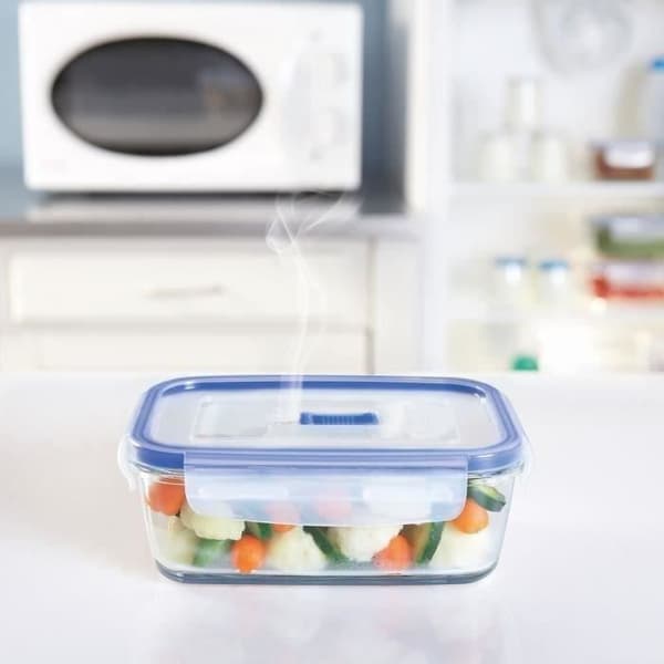 Fyrkantig box 122cl Pure Box Active - Luminarc - extra motståndskraftig och lufttätt härdat glas