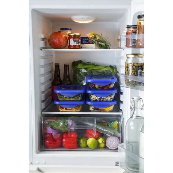 PYREX COOK&GO Rektangulärt förvaringsfat 1,7l 24x18cm + Blått lock