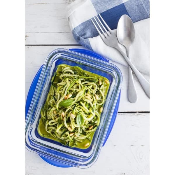 PYREX COOK&GO Rektangulärt förvaringsfat 1,7l 24x18cm + Blått lock