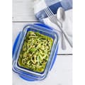 Miniatyrbild 2 av 4: PYREX COOK&amp;GO Rektangulärt förvaringsfat 1,7l 24x18cm + Blått lock