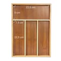 Miniatyrbild 6 av 6: Relaxdays Bestick Organizer i Natural Bamboo Köksredskapsbricka - 10018886