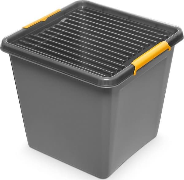 Förvaringslådor - hermetiska lådor Orplast - OR-1632 - Förvaringsbehållare, Solidstore-låda, 36l, grå