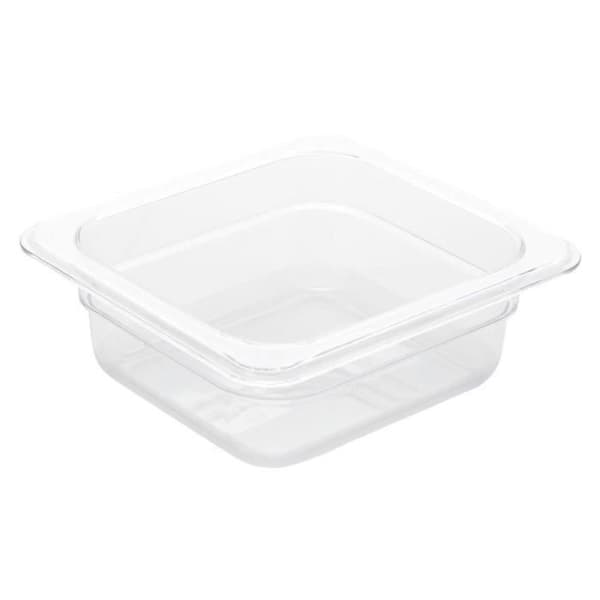 Vogue polykarbonat 1-6 Gastronorm behållare 65mm Klar