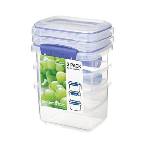 Matförvaringsbehållare - SISTEMA - 400 ml - Klar - Plast - Harts