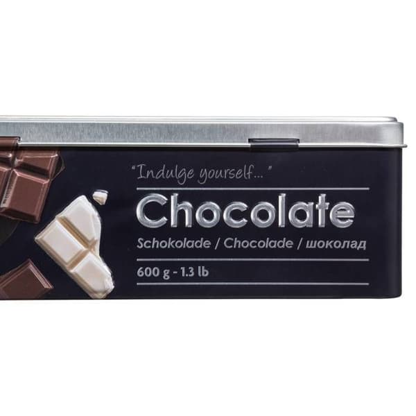 Chokladask - FIVE - Black Edition - Metall - Svart - Dimensioner 20,2x13,2x6,7 cm