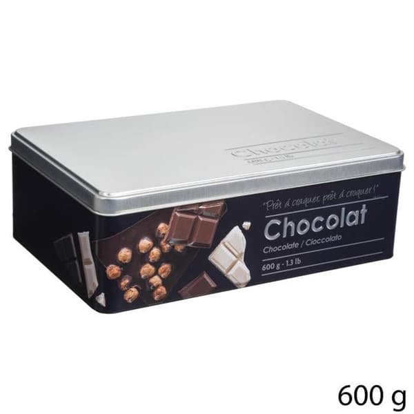 Chokladask - FIVE - Black Edition - Metall - Svart - Dimensioner 20,2x13,2x6,7 cm