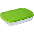 Miniatyrbild 1 av 2: PYREX - COOK &amp; STORE - Rektangulärt glasfat med lock 40x27 cm