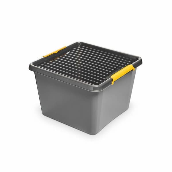 Förvaringslådor - hermetiska lådor Orplast - OR-1622 - Förvaringsbehållare, Solidstore-låda, 32 l, grå