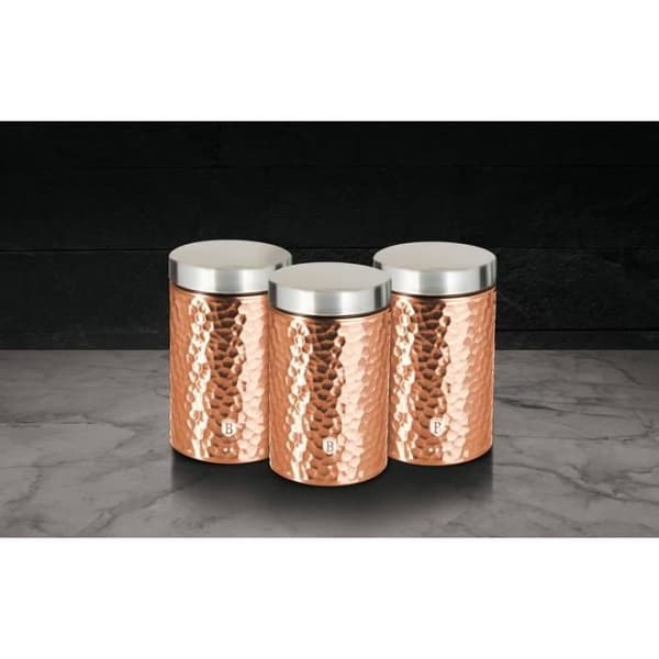 BERLINGERHAUS Sets med matbehållare 3 st Primal Rosegold Metallic Line BH-6727