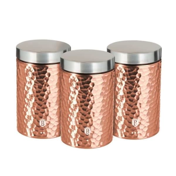 BERLINGERHAUS Sets med matbehållare 3 st Primal Rosegold Metallic Line BH-6727