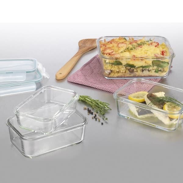 GOURMETmaxx 01821 Klick-it förvaringsbox i glas