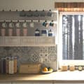 Miniatyrbild 5 av 6: Relaxdays Set med 4 glasburkar, 1,6 l, hermetisk, lock av rostfritt stål, matdesignerburk, transparent/silver