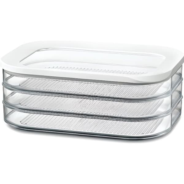 Förvaringslåda för Charkuterier - ROSTI MEPAL - Modula - Vit - 22,4 x 16 x 8,6 cm - Diskmaskinssäker