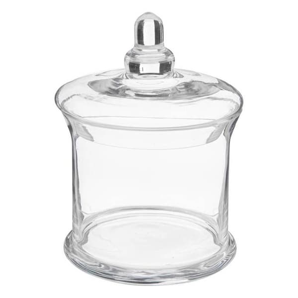Godisfat i glas - Ej specificerat - 1045ml - 14cm x 19cm - Lock ingår - Modern design