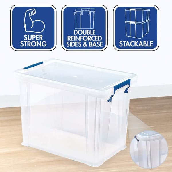 Lot 4 plastlådor 2x5,5L - 1x10L - 1x18,5L
