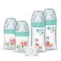 Miniatyrbillede 1 af 3: DODIE Sæt med 4 sutteflasker til nyfødte med runde anti-kolik-sutter (2 x 150 ml og 2 x 270 ml) + en sut til nyfødte