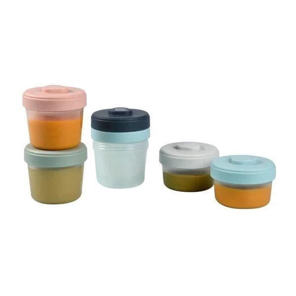 BEABA Set 1:a åldern 6 portioner klämma - (2x90ml + 4x150ml)