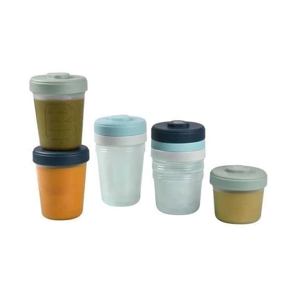 BEABA Sæt 2. alder 8 portioner klips - (4x150ml + 4x250ml)